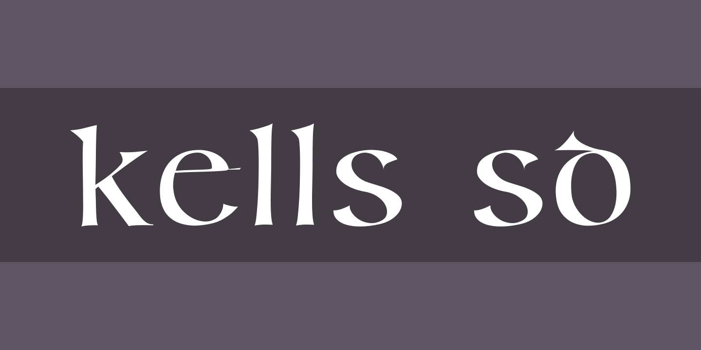 Beispiel einer Kells SD-Schriftart #1